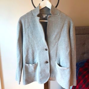 J. Crew Sweater Blazer (gray)